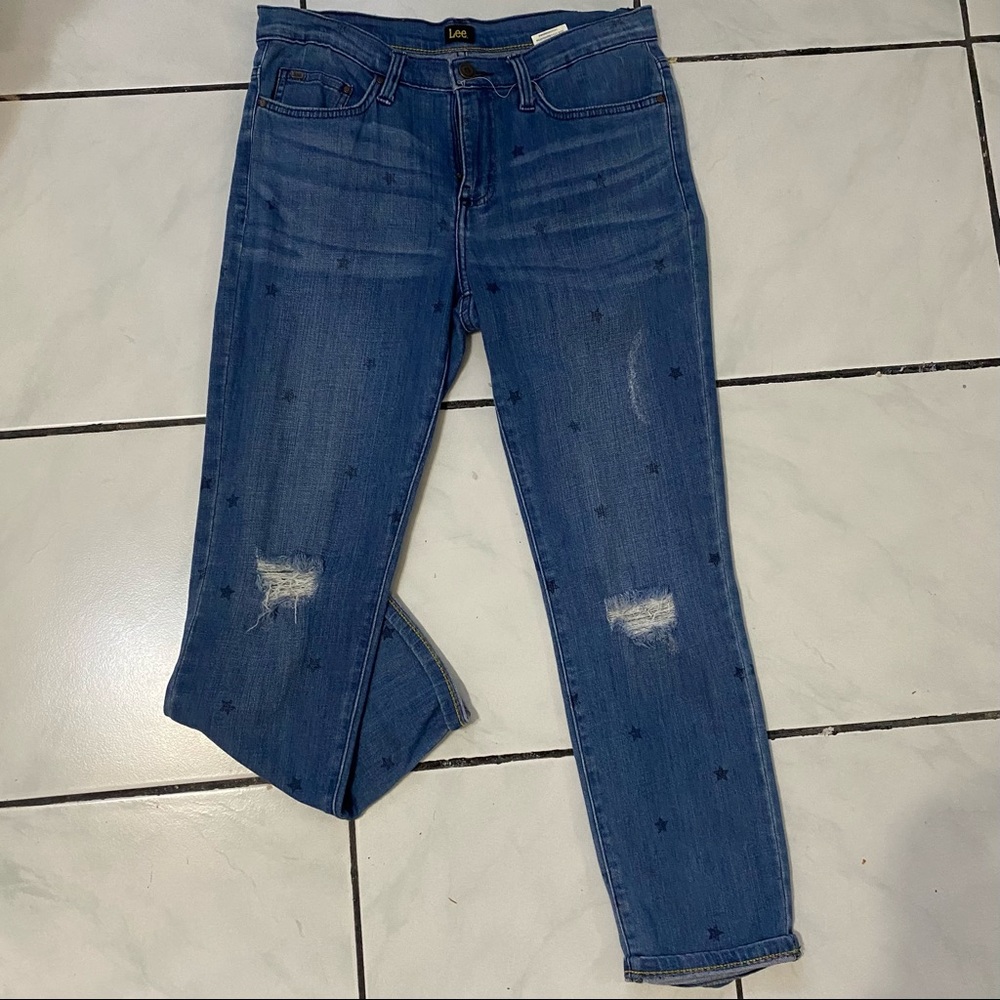🌟 Stars!!! LEE Modern Series Capri Star Jean🌟 Comfy Mom-like Jean